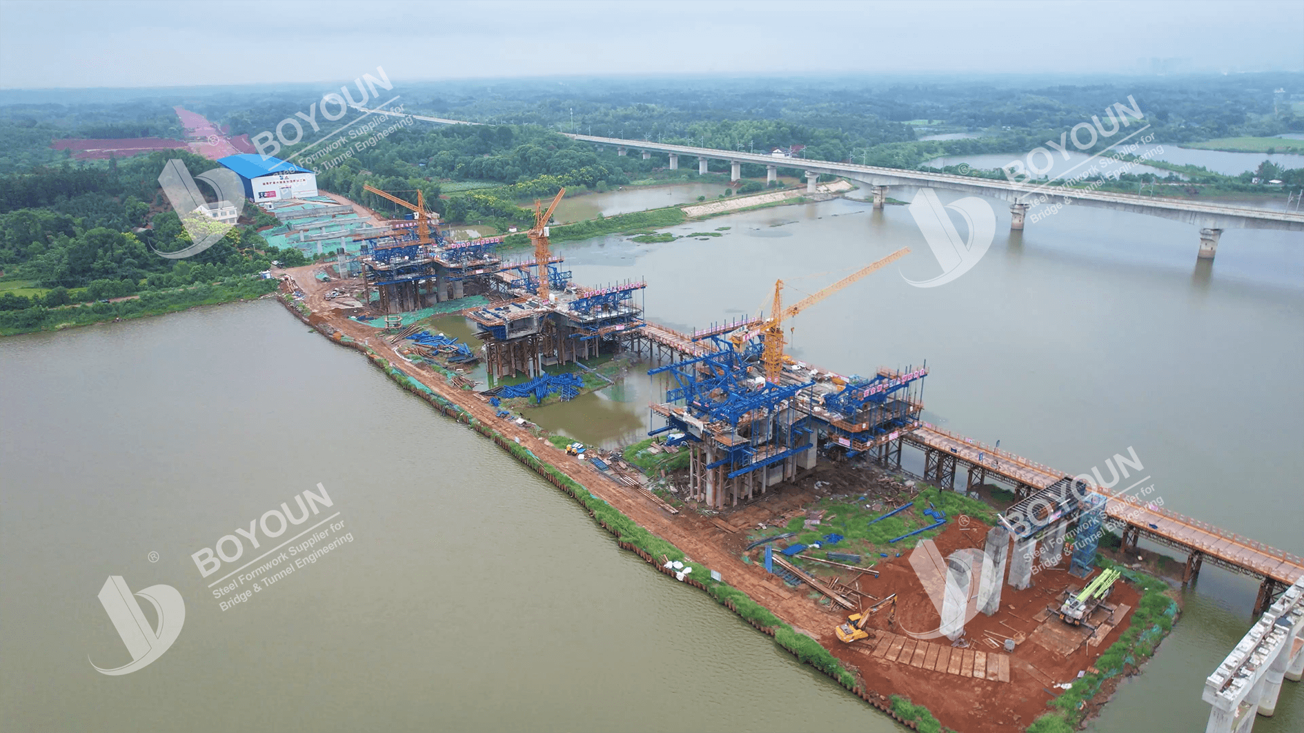 Hanshounan No1 Super Bridge Cantilever Form Traveler Project